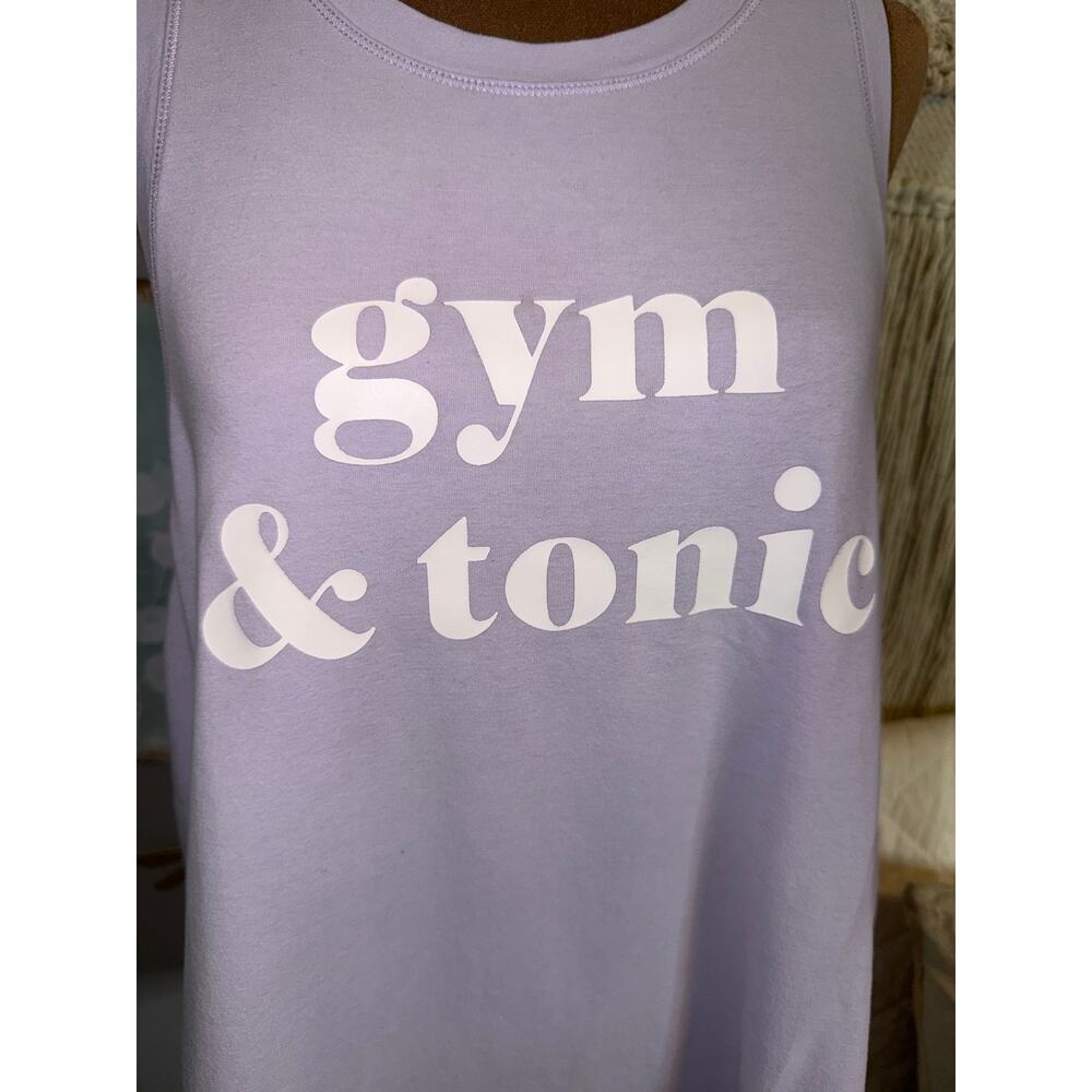 Kate Spade New York Gym & Tonic Tank Top Women’s Large Purple Lavender Racerback - Picture 7 of 10